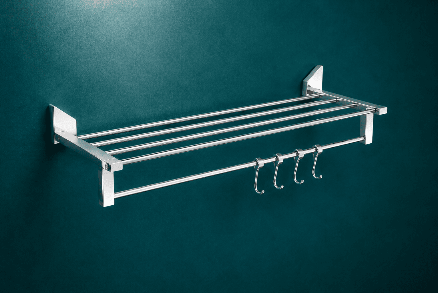 Stainless Steel Towel Rack with Hook by Petro Industech